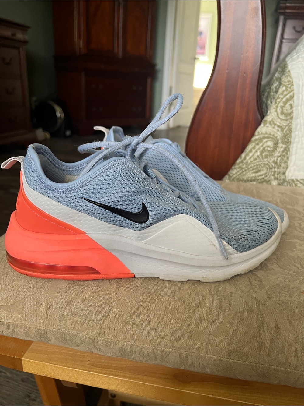 Nike Women's Pastel Blue Mesh Trainer